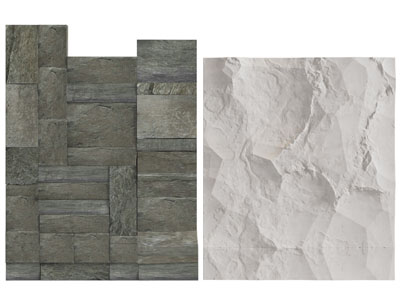 现代毛石、文化石背景墙3d模型 现代毛石、文化石背景墙