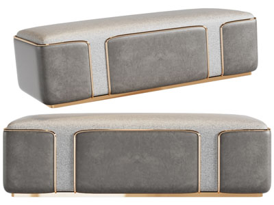 现代轻奢长方形沙发凳子