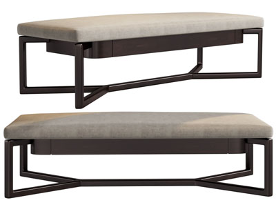 现代长方形沙发凳子