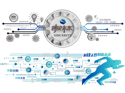 现代企业文化墙