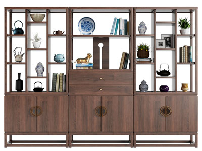 新中式实木装饰柜