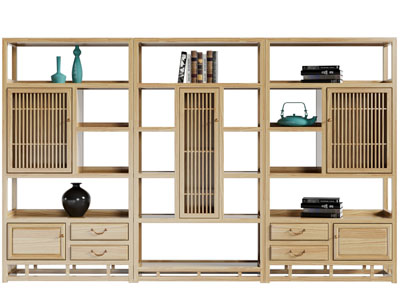 新中式实木装饰柜