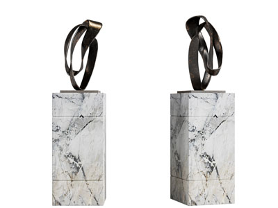 现代抽象雕塑雕刻摆件组合