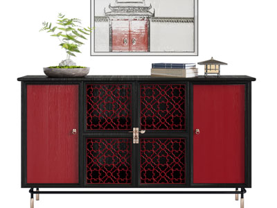新中式玄关柜、边柜