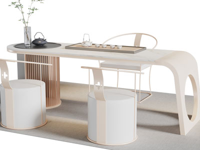 新中式茶桌椅组合