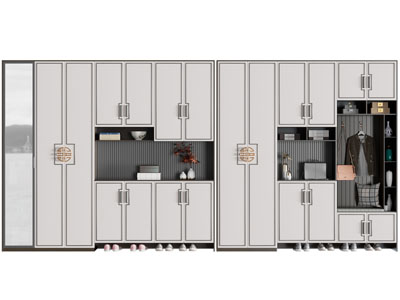 新中式玄关鞋柜