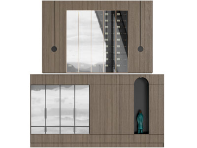 现代酒柜3d模型 现代酒柜