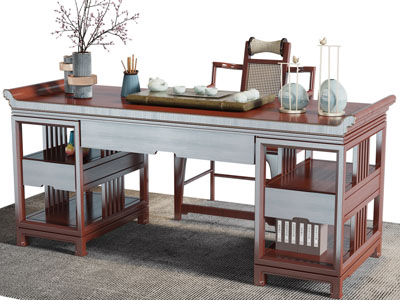 新中式茶桌椅组合