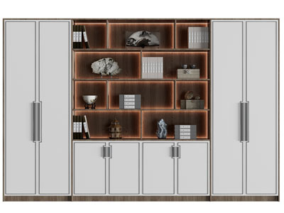 新中式装饰柜、书柜