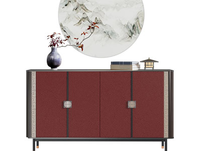 新中式玄关柜、边柜