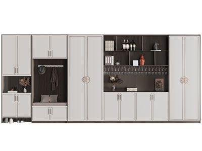 新中式玄关鞋柜