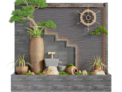 新中式庭院景观园艺小品