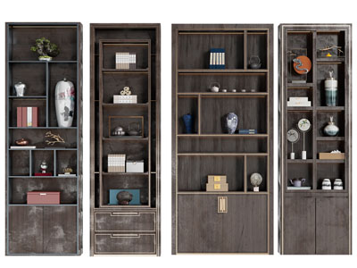 新中式装饰柜、饰品柜