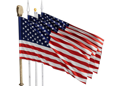 现代美国国旗 旗帜