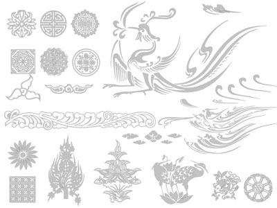 新中式雕花、剪纸、墙饰