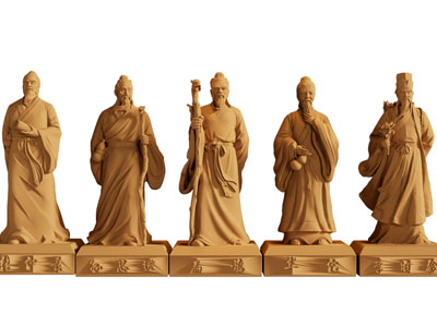 中式名医名家人物雕塑雕刻3d模型 中式名医名家人物雕塑雕刻