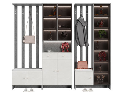 现代玄关隔断鞋柜