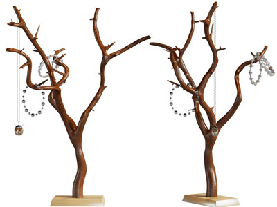 新中式树枝首饰收纳架摆件