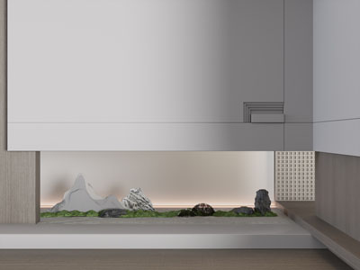 新中式假山 花草景观园艺小品