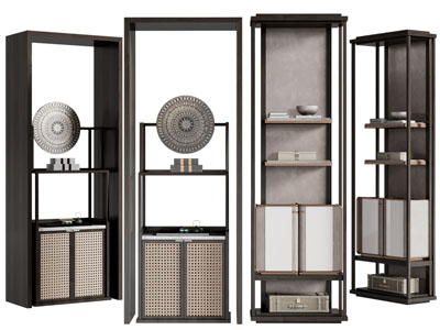 新中式装饰柜、饰品架