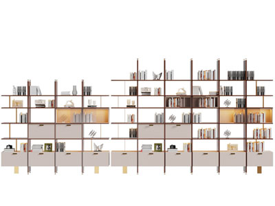 现代开放式装饰柜、书柜