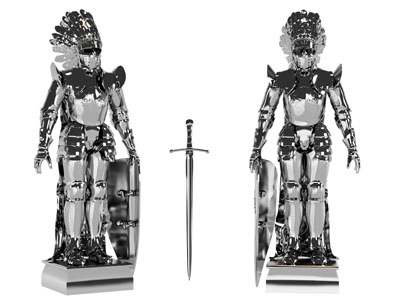 现代骑士铠甲雕塑雕刻3d模型 现代骑士铠甲雕塑雕刻