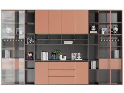 现代酒柜3d模型 现代酒柜