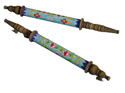 新中式复古纯铜鸦片烟具 景泰蓝烟枪