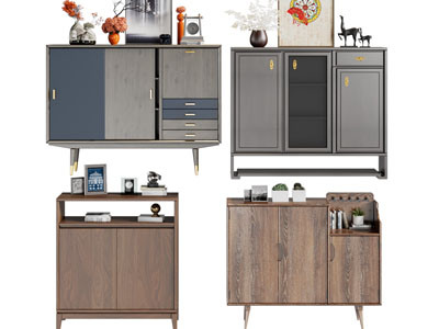 新中式玄关柜、边柜