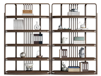 新中式装饰架、博古架