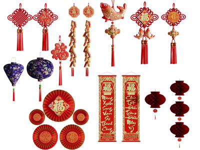 新中式中国结墙饰挂件