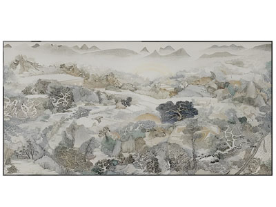 新中式装饰挂画3d模型 新中式装饰挂画