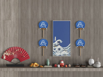 日式装饰挂画 装饰品摆件组合