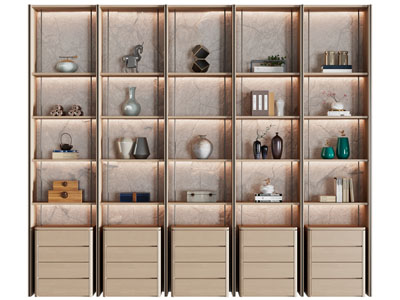 新中式装饰柜 茶罐 饰品摆件