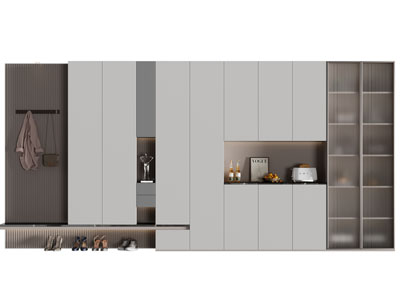 现代玄关装饰鞋柜