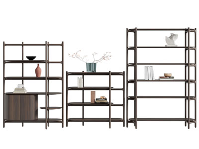 新中式装饰架 书架