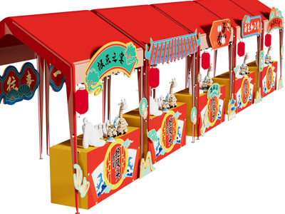 新中式集市摊位 售卖点