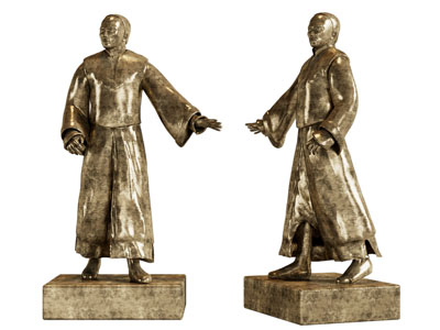 中式古代人物雕塑雕刻3d模型 中式古代人物雕塑雕刻