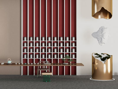 新中式茶桌椅组合 石头雕塑