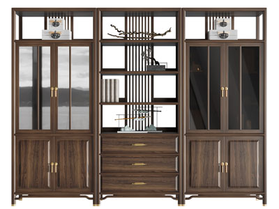 新中式实木装饰柜 置物柜