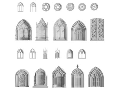 欧式窗框平开窗户 门窗构件
