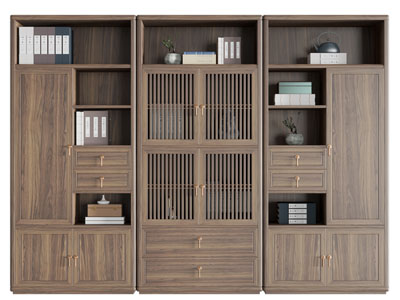 新中式实木书柜