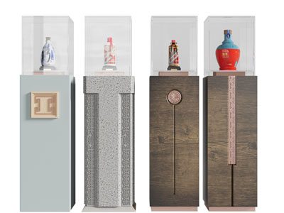 新中式白酒展台 摆件