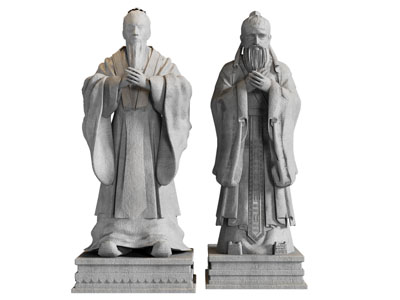 现代中国古人雕塑雕刻3d模型 现代中国古人雕塑雕刻