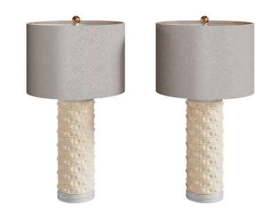 现代柱形灯罩台灯