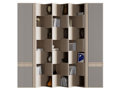 现代创意实木书柜 书架