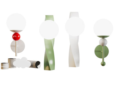 现代球形灯罩壁灯