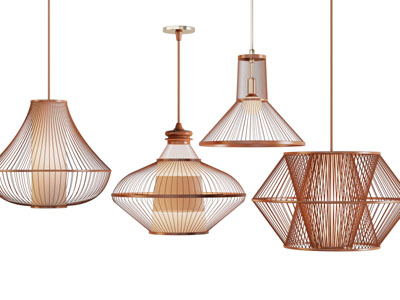 现代网状灯罩吊灯