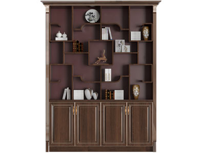 新中式实木装饰柜