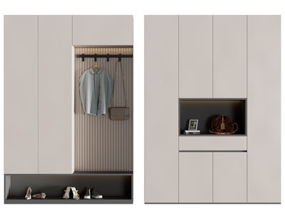 现代玄关鞋柜